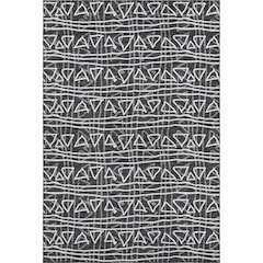 Premium Machine Washable Mayfield AMF730 Black 8' x 10' Rug
