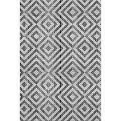Premium Machine Washable Mayfield AMF733 Black 8' x 10' Rug