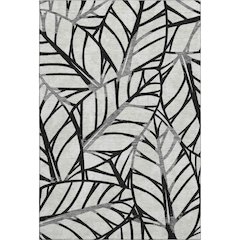 Premium Machine Washable Mayfield AMF741 Black 8' x 10' Rug