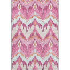 Premium Machine Washable Mayfield AMF743 Pink 8' x 10' Rug
