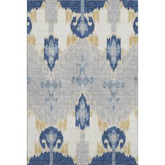 Premium Machine Washable Mayfield AMF748 Navy 8' x 10' Rug
