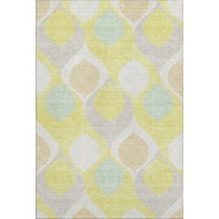 Premium Machine Washable Mayfield AMF749 Yellow 8' x 10' Rug