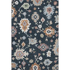 Premium Machine Washable Mayfield AMF753 Black 8' x 10' Rug