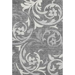 Premium Machine Washable Mayfield AMF764 Charcoal 8' x 10' Rug