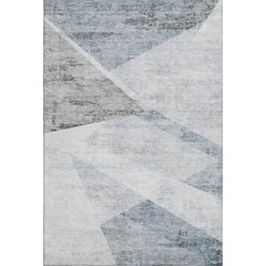 Premium Machine Washable Mayfield AMF770 Sky 8' x 10' Rug