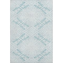 Premium Machine Washable Mayfield AMF778 Teal 8' x 10' Rug