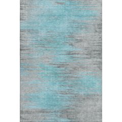Premium Machine Washable Mayfield AMF793 Teal 8' x 10' Rug