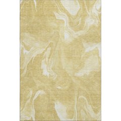 Premium Machine Washable Mayfield AMF802 Gold 8' x 10' Rug