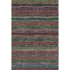 Premium Machine Washable Mayfield AMF823 Black 8' x 10' Rug