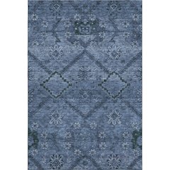 Premium Machine Washable Mayfield AMF842 Navy 8' x 10' Rug