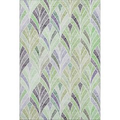 Premium Machine Washable Mayfield AMF851 Green 8' x 10' Rug