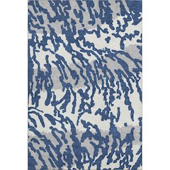 Premium Machine Washable Mayfield AMF873 Navy 8' x 10' Rug