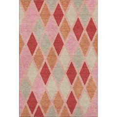 Premium Machine Washable Mayfield AMF887 Pink 8' x 10' Rug