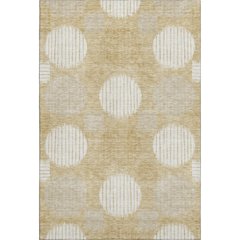 Premium Machine Washable Mayfield AMF900 Gold 8' x 10' Rug