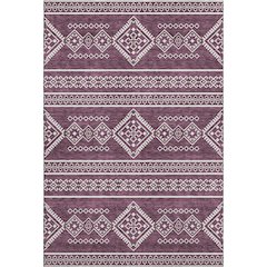 Premium Machine Washable Mayfield AMF901 Eggplant 8' x 10' Rug