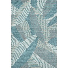 Premium Machine Washable Mayfield AMF904 Teal 8' x 10' Rug