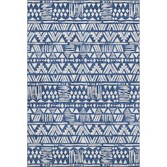 Premium Machine Washable Mayfield AMF907 Navy 8' x 10' Rug
