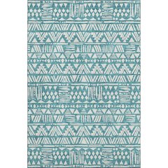 Premium Machine Washable Mayfield AMF907 Teal 8' x 10' Rug