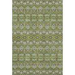 Premium Machine Washable Mayfield AMF909 Olive 8' x 10' Rug