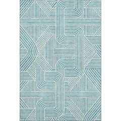 Premium Machine Washable Mayfield AMF917 Teal 8' x 10' Rug