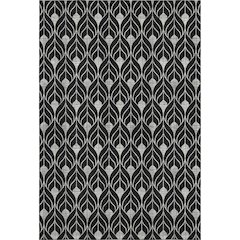 Premium Machine Washable Mayfield AMF931 Black 8' x 10' Rug