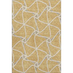 Premium Machine Washable Mayfield AMF948 Gold 8' x 10' Rug