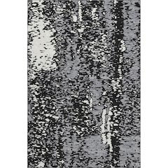 Premium Machine Washable Mayfield AMF949 Black 8' x 10' Rug