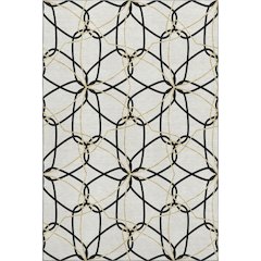 Premium Machine Washable Mayfield AMF950 White 8' x 10' Rug