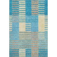 Premium Machine Washable Mayfield AMF954 Teal 8' x 10' Rug