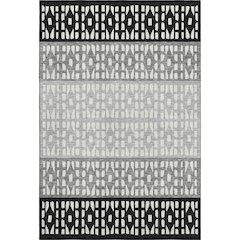 Premium Machine Washable Mayfield AMF964 Black 8' x 10' Rug