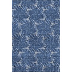Premium Machine Washable Mayfield AMF968 Navy 8' x 10' Rug