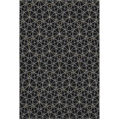 Premium Machine Washable Mayfield AMF987 Black 8' x 10' Rug