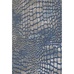 Premium Machine Washable Mayfield AMF988 Navy 8' x 10' Rug