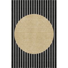 Premium Machine Washable Mayfield AMF994 Black 8' x 10' Rug