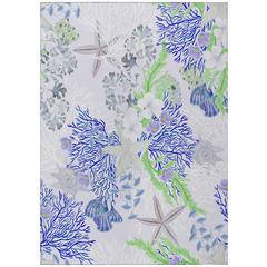 Indoor/Outdoor Surfside ASR31 Blue Washable 8' x 10' Rug