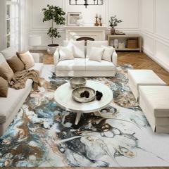 Karina Smoke Modern Abstract 5' x 7'6" Area Rug Smoke AKC41