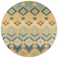 Indoor/Outdoor Sedona SN2 Marigold Washable 8' x 8' Round Rug