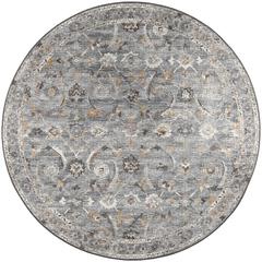 Jericho JC4 Silver 8' x 8' Round Rug