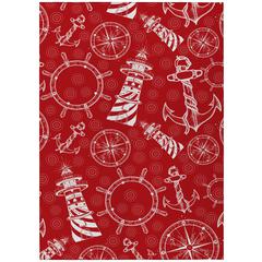 Indoor/Outdoor Harpswell AHP39 Ruby Washable 8' x 10' Rug