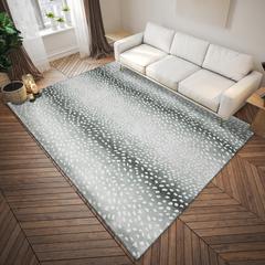 Safari Grey Animal Animal Print 5' x 7'6" Area Rug Grey ASF33