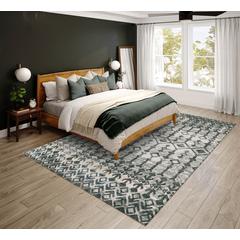 Bravado Ash Transitional Aztec/Incan 5' x 7'6" Area Rug Ash ABV38
