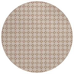 Indoor/Outdoor Marlo MO1 Taupe Washable 8' x 8' Rug