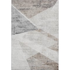 Machine Washable Indoor/Outdoor Neo Silver 8' x 10' Rug