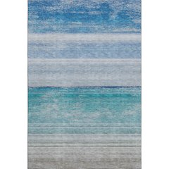 Machine Washable Indoor/Outdoor Pacifica Sky 8' x 10' Rug