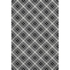 Luxury Washable Indoor/Outdoor Soft Essentials SE3 Black 8' x 10' Rug