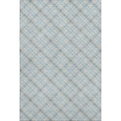 Luxury Washable Indoor/Outdoor Soft Essentials SE3 Blue 8' x 10' Rug