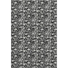 Luxury Washable Indoor/Outdoor Soft Essentials SE4 Black 8' x 10' Rug