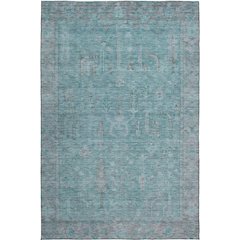 Luxury Washable Indoor/Outdoor Solace Aqua 8' x 10' Rug