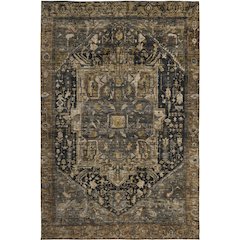 Luxury Washable Indoor/Outdoor Solace Charcoal 8' x 10' Rug