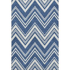 Luxury Washable Indoor/Outdoor The Reserve Blue 8' x 10' Rug